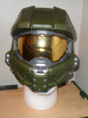 Halo Master Chief Costume Helmet Mask – Full Face Cosplay Helmet - Halloween